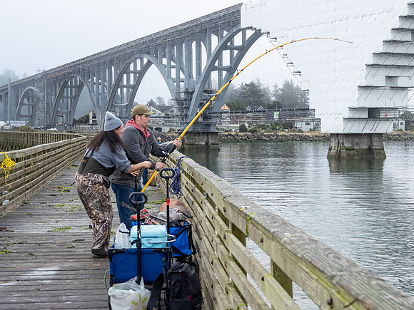 Local fisherman at Newport Docks