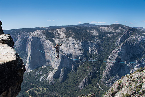 Tight rope walker, Taft Point