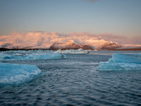 Sunset at Glacierlagoon