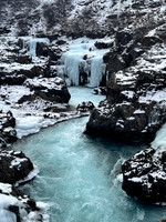 Barnafoss waterfalls