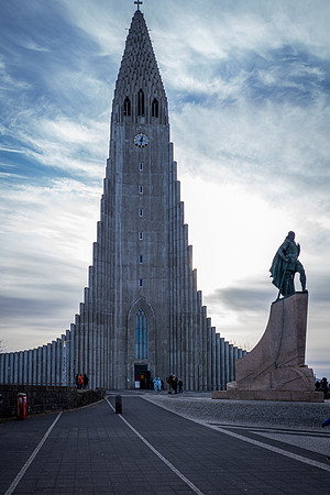 Hallgrímskirkja Luthern Church tower in Reykjavik