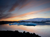 Lagoon at sunset