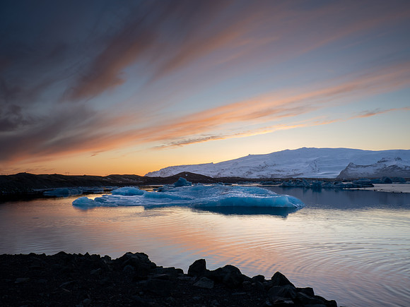 Lagoon at sunset