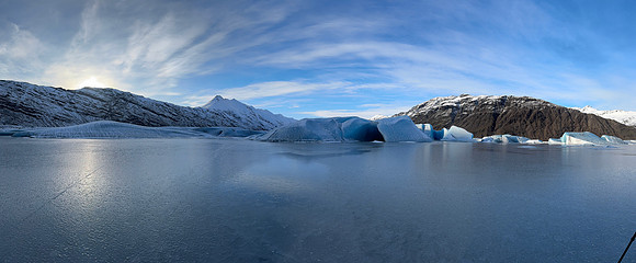 Frozen lake at Ice Cave