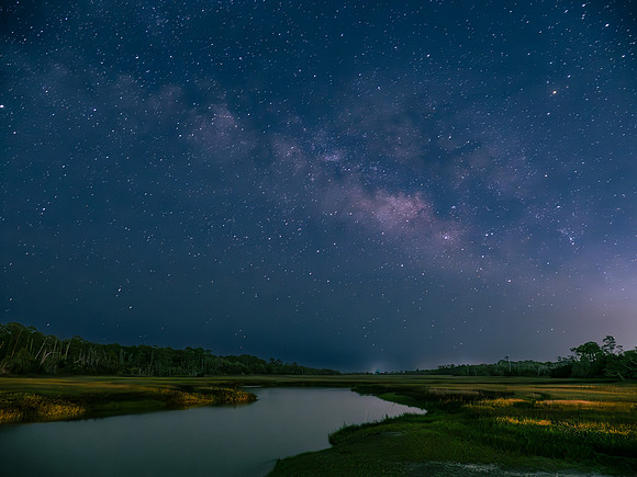Milky Way Over Clam Creek, Jekyll Island