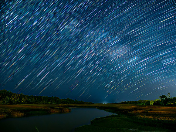 Star Trails over Clam Creek