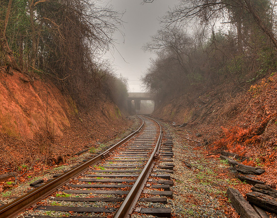 Railroad crossing at College Street