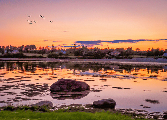 Sunset in Maine