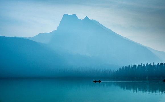 Smoky Emerald Lake, Banff National Park