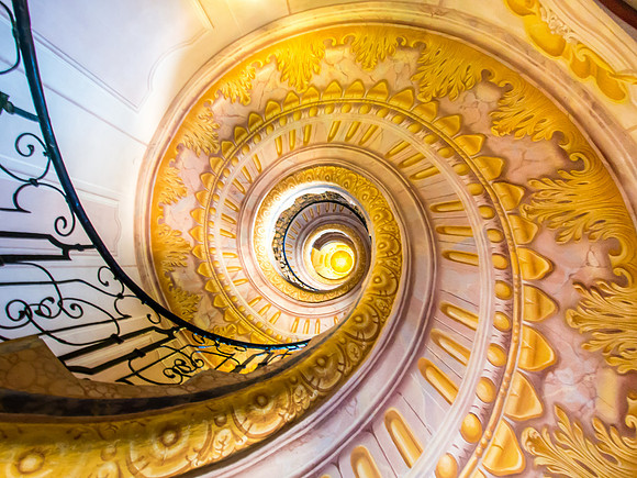 Spiral Staircase, Melk Abbey, Austria