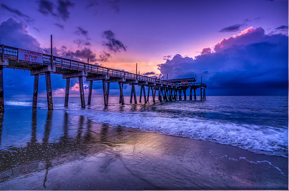 Tybee Island Pier Sunrise, Georgia